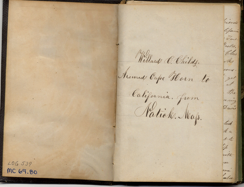 Journal, 18491850 Collections & Research